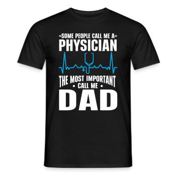 Médecin Disant École De Médecine Pa Étudiant Médecin - T-shirt homme - noir - Devant - AI Model Male 178 light (178cm)