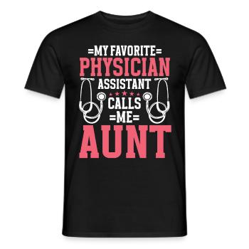 Médecin Disant École De Médecine Pa Étudiant Médecin - T-shirt homme - noir - Devant - AI Model Male 178 light (178cm)
