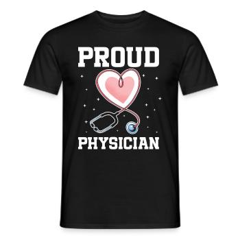 Médecin Disant École De Médecine Pa Étudiant Médecin - T-shirt homme - noir - Devant - AI Model Male 178 light (178cm)
