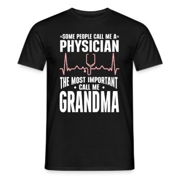 Médecin Disant École De Médecine Pa Étudiant Médecin - T-shirt homme - noir - Devant - AI Model Male 178 light (178cm)
