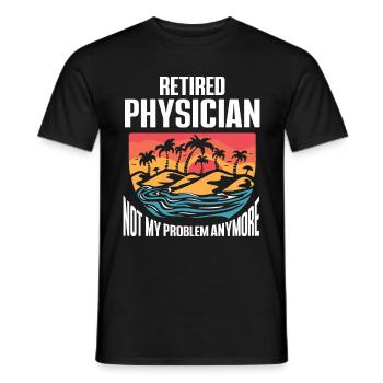 Médecin Disant École De Médecine Pa Étudiant Médecin - T-shirt homme - noir - Devant - AI Model Male 178 light (178cm)