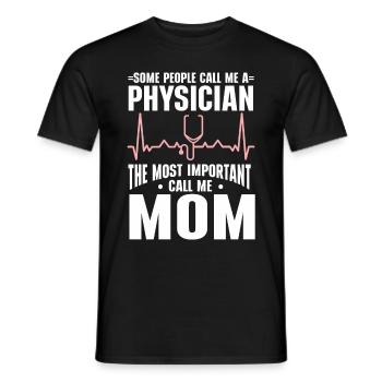 Médecin Disant École De Médecine Pa Étudiant Médecin - T-shirt homme - noir - Devant - AI Model Male 178 light (178cm)