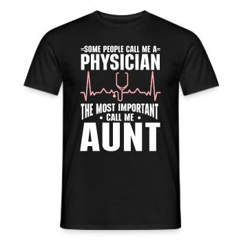 Médecin Disant École De Médecine Pa Étudiant Médecin - T-shirt homme - noir - Devant - AI Model Male 178 light (178cm)