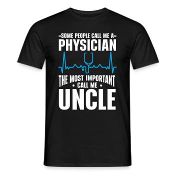 Médecin Disant École De Médecine Pa Étudiant Médecin - T-shirt homme - noir - Devant - AI Model Male 178 light (178cm)