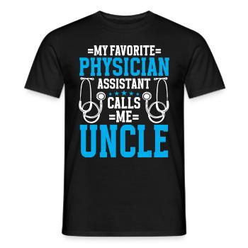Médecin Disant École De Médecine Pa Étudiant Médecin - T-shirt homme - noir - Devant - AI Model Male 178 light (178cm)