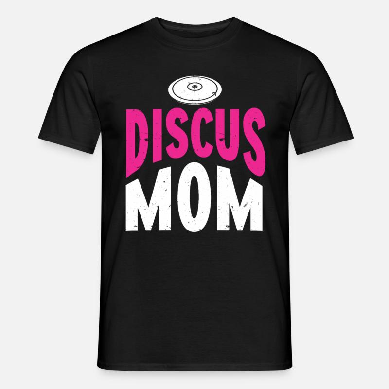 Diskuswerfer Leichtathlet Disc Throw - Männer T-Shirt - Schwarz