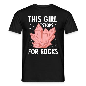 Geologe Steine Steinsammler - Männer T-Shirt - Schwarz - Vorne - AI Model Male 178 light (178cm)