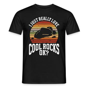 Geologe Steine Steinsammler - Männer T-Shirt - Schwarz - Vorne - AI Model Male 178 light (178cm)