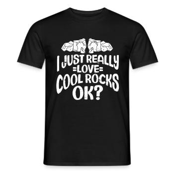 Geologist Stones Stone Collector - Men's T-Shirt - black - Front - AI Model Male 178 light (178cm)
