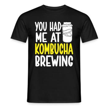 Kombucha Brewer Tea Love Kombucha Brewing - Männer T-Shirt - Schwarz - Vorne - AI Model Male 178 light (178cm)