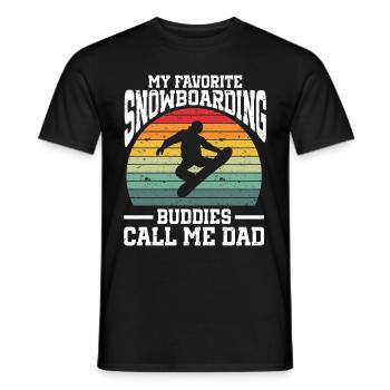 Snowboarding Art Hommes Snowboard Cooler Snowboarder - T-shirt homme - noir - Devant - AI Model Male 178 light (178cm)
