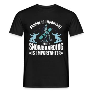 Snowboarding Art Hommes Snowboard Cooler Snowboarder - T-shirt homme - noir - Devant - AI Model Male 178 light (178cm)