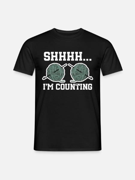 Knitting Crochet - Men's T-Shirt - black