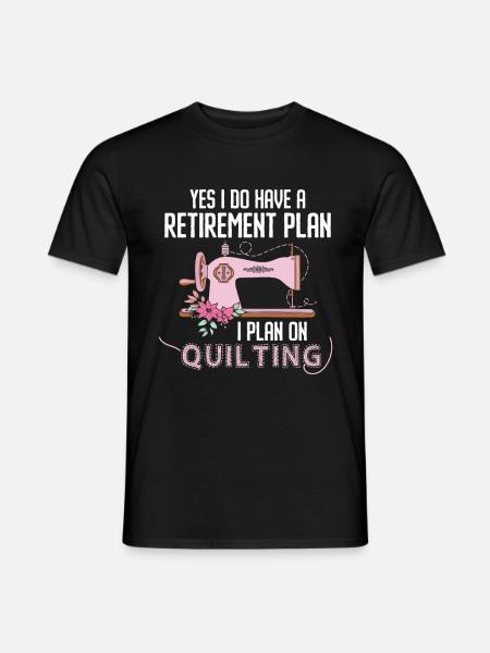 Quilter Sewing Knitting Quilting - Men's T-Shirt - black