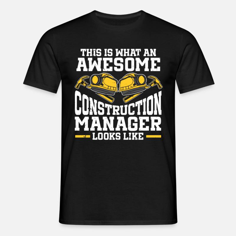Construction Project Manager - Men's T-Shirt - black