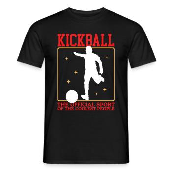 Kickball Kickballer Kickball Cadeau de joueur - T-shirt homme - noir - Devant - AI Model Male 178 light (178cm)