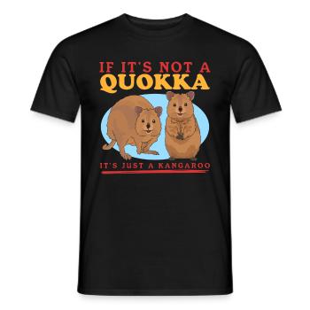Quokka Short-tailed Kangaroos Quokkas Gift - Men's T-Shirt - black - Front - AI Model Male 178 light (178cm)