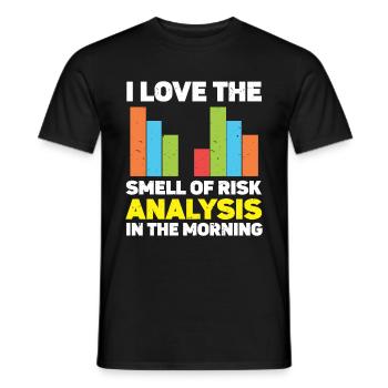 Actuary Statistician - Men's T-Shirt - black - Front - AI Model Male 178 light (178cm)