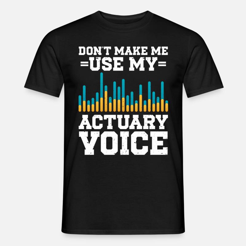 Aktuar Statistiker - Männer T-Shirt - Schwarz