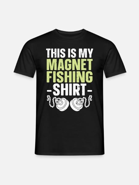 Magnetfischen - Männer T-Shirt - Schwarz