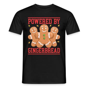 Lebkuchenmann Lebkuchen Lebkuchenmänner Geschenk - Männer T-Shirt - Schwarz - Vorne - AI Model Male 178 light (178cm)