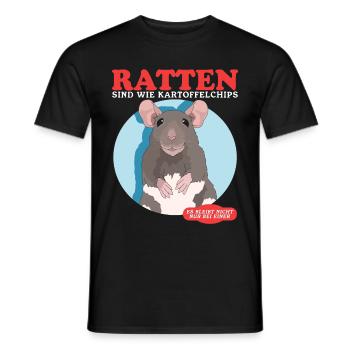 Rats, Rat Owner, Rat Lover Gift - Men's T-Shirt - black - Front - AI Model Male 178 light (178cm)