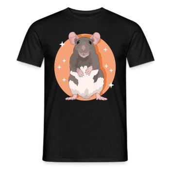 Rats, Rat Lover, Rat Owner, Gift - Men's T-Shirt - black - Front - AI Model Male 178 light (178cm)