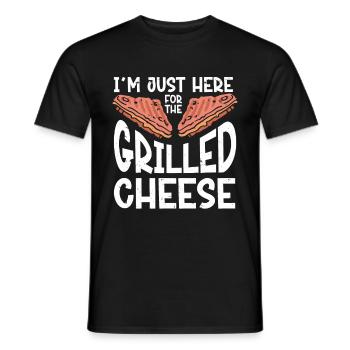 Cheese Lover Cheese - Men's T-Shirt - black - Front - AI Model Male 178 light (178cm)