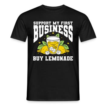 Vendeur de limonade Stand de limonade au jus de citron - T-shirt homme - noir - Devant - AI Model Male 178 light (178cm)