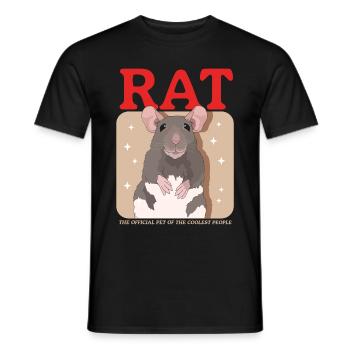 Rats Rat Owner Rat Lover Gift - Men's T-Shirt - black - Front - AI Model Male 178 light (178cm)
