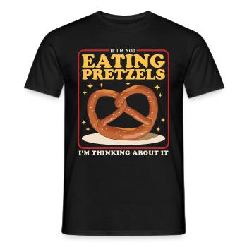 Brezel Brezeln Brezelliebhaber Geschenk - Männer T-Shirt - Schwarz - Vorne - AI Model Male 178 light (178cm)