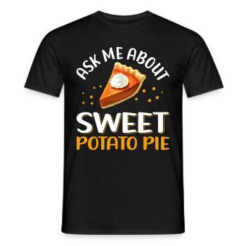 Sweet Potato Pie Sweet Potato Pie Gift - Men's T-Shirt - black - Front - AI Model Male 178 light (178cm)