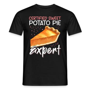 Sweet Potato Pie | Sweet Potato Pie Gift - Men's T-Shirt - black - Front - AI Model Male 178 light (178cm)