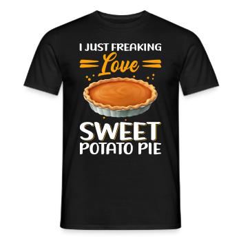 Sweet Potato Pie Sweet Potato Pie Gift - Men's T-Shirt - black - Front - AI Model Male 178 light (178cm)