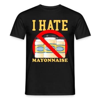 Mayo Mayonnaise Gift - Men's T-Shirt - black - Front - AI Model Male 178 light (178cm)