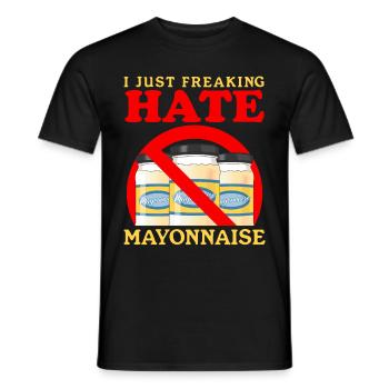 Mayonnaise Mayo Cadeau - T-shirt homme - noir - Devant - AI Model Male 178 light (178cm)
