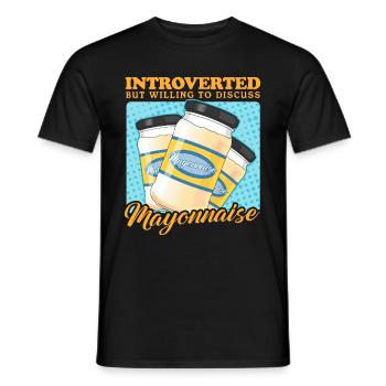 Mayonnaise Mayo Gift - Men's T-Shirt - black - Front - AI Model Male 178 light (178cm)