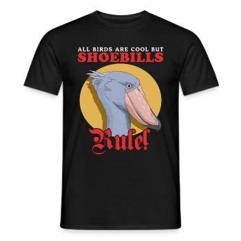 Shoebill oiseau bec-en-sabot cadeau - T-shirt homme - noir - Devant - AI Model Male 178 light (178cm)