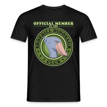 Oiseau bec-en-sabot | Cadeau d’oiseaux bec-en-sabot - T-shirt homme - noir - Devant - AI Model Male 178 light (178cm)