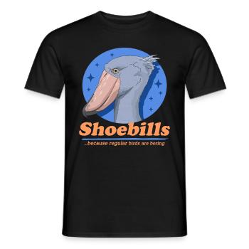 Shoebill Shoebill Shoebill Abu Markub cadeau - T-shirt homme - noir - Devant - AI Model Male 178 light (178cm)