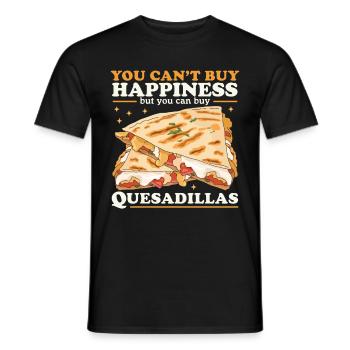 Quesadilla Tortilla Quesadillas Gift - Men's T-Shirt - black - Front - AI Model Male 178 light (178cm)
