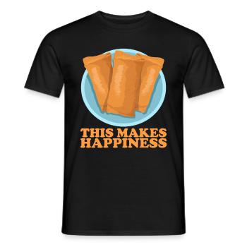 Lumpia Loempia Spring Roll Gift - Men's T-Shirt - black - Front - AI Model Male 178 light (178cm)