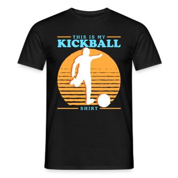 Kickball Kickballer Kickball Cadeau de joueur - T-shirt homme - noir - Devant - AI Model Male 178 light (178cm)