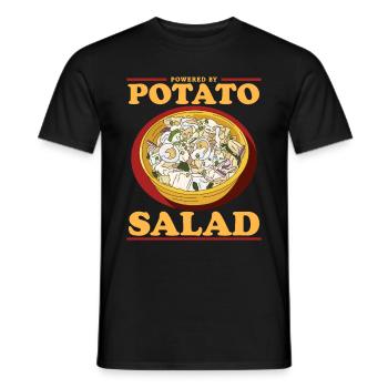 Salade de pommes de terre Salade de pommes de terre cadeau - T-shirt homme - noir - Devant - AI Model Male 178 light (178cm)