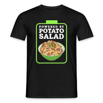 Salade de pommes de terre Härdöpfelsalat Cadeau - T-shirt homme - noir - Devant - AI Model Male 178 light (178cm)