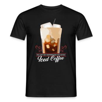 Iced Coffee Iced Coffee Coffee Lover Gift - Men's T-Shirt - black - Front - AI Model Male 178 light (178cm)