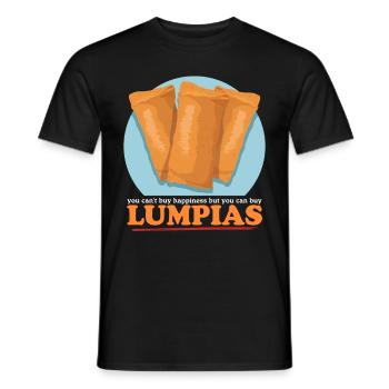 Lumpia Spring Rolls Loempia Gift - Men's T-Shirt - black - Front - AI Model Male 178 light (178cm)