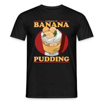 Bananenpudding Bananen Pudding Geschenk - Männer T-Shirt - Schwarz - Vorne - AI Model Male 178 light (178cm)