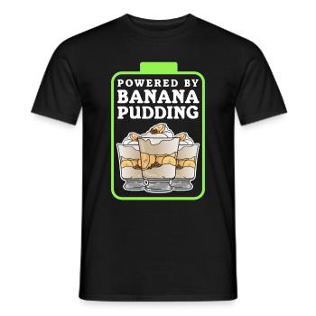 Bananenpudding Bananen - Pudding Geschenk - Männer T-Shirt - Schwarz - Vorne - AI Model Male 178 light (178cm)