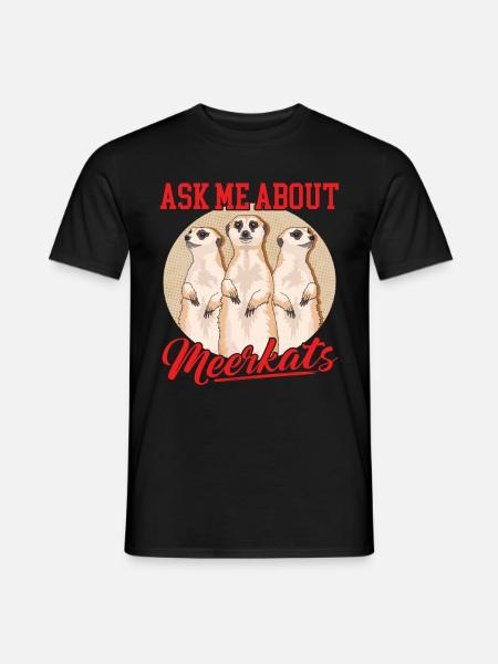 Suricate drôle suricate suricate cadeau - T-shirt homme - noir
